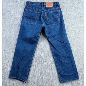 Vintage Levis Jeans Mens 33 (HEMMED Fits 32x25) 505 Straight 80s Made in USA